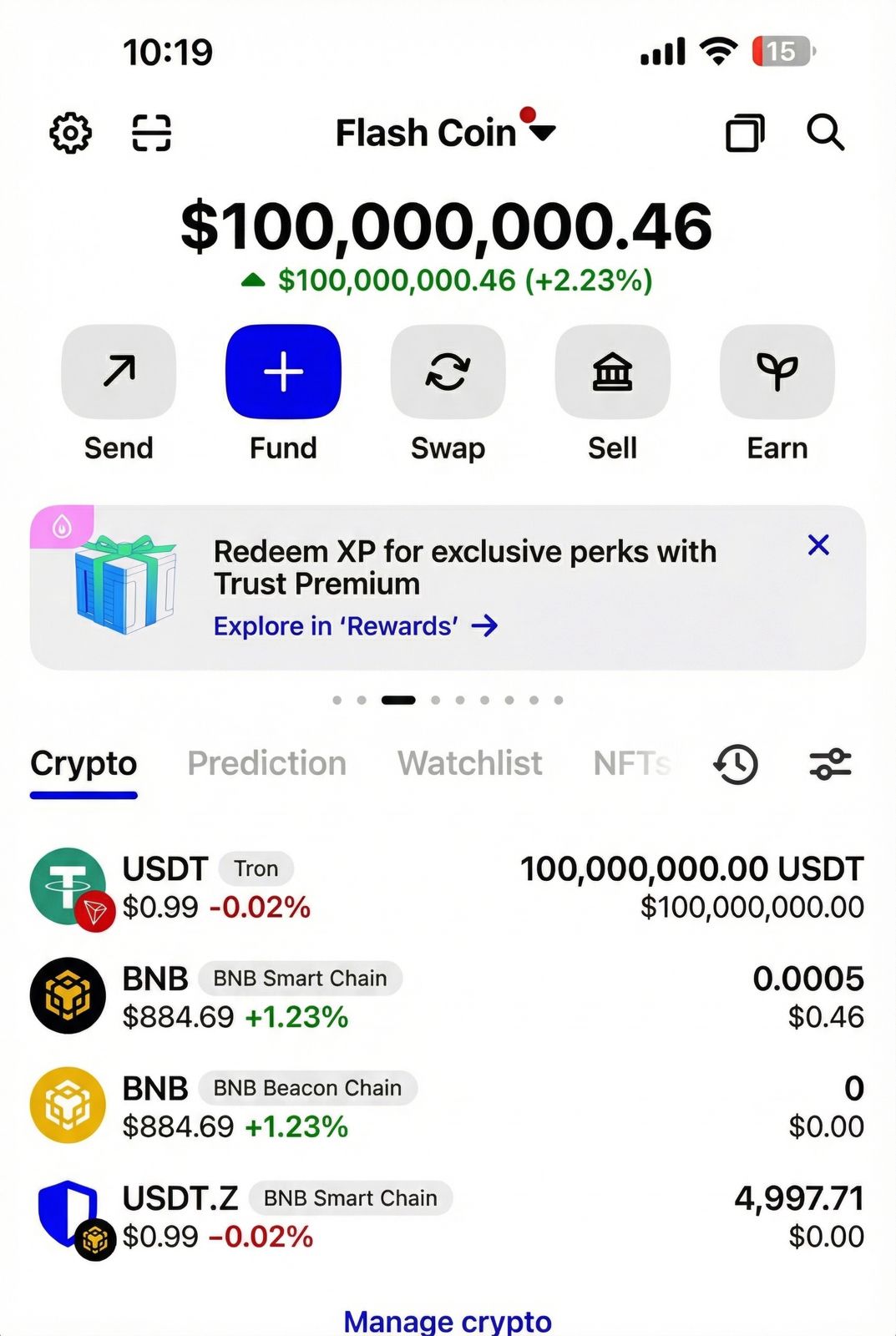 flash usdt wallet